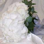 White Hydrangea Hand Tied Bouquet