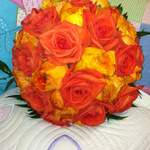 Neranja Orange rose & Ranunculus Hand Tied Bouquet