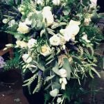 Wild Veronica, Rosemary, Lisianthus foliage wedding bouquet