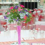 Hot Pink & Orange Vase Arrangement